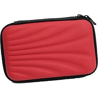 Funda disco duro - Maillon Technologique MTCASE25BLU, 2.5", HDD, PowerBank, Rojo