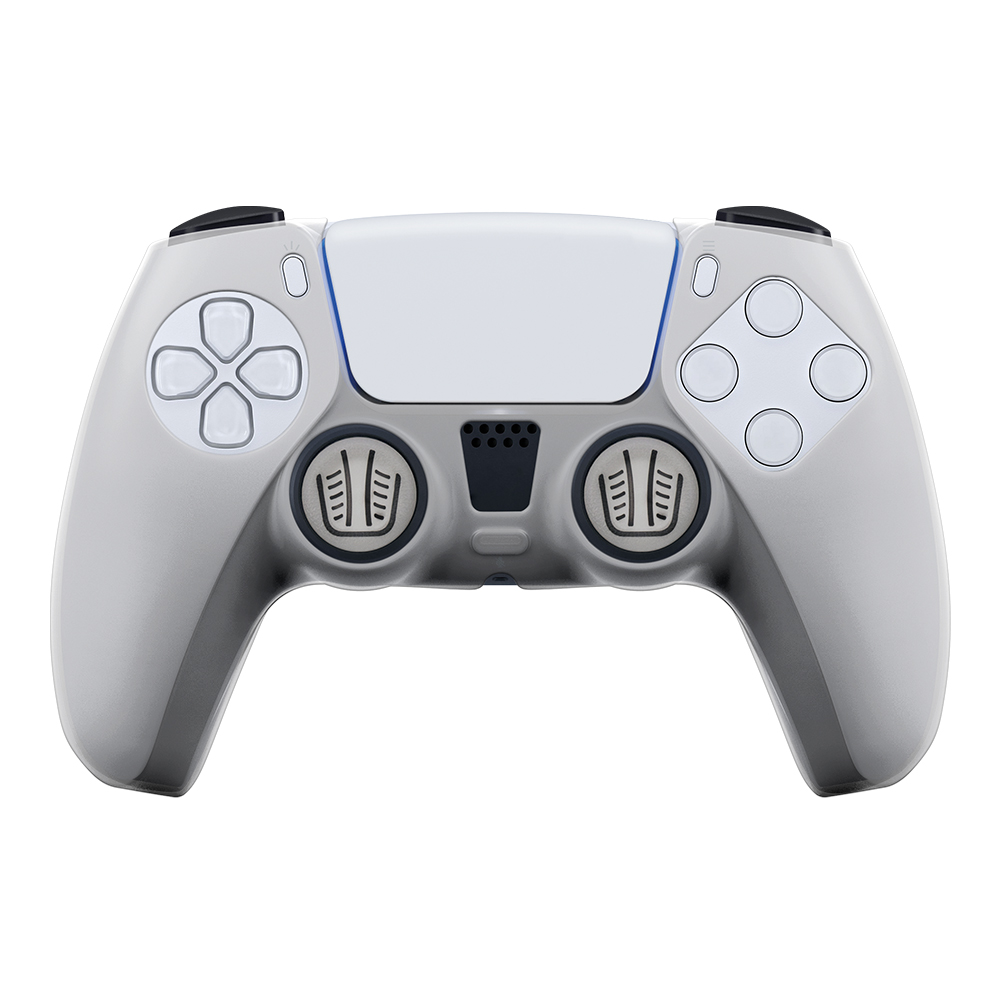 Funda + grips - FR-TEC Custom Kit, Para PS5, Blanco