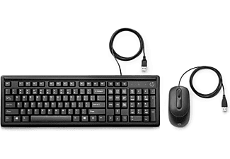HP 160 Kablolu Klavye & Mouse Kombo Set Siyah