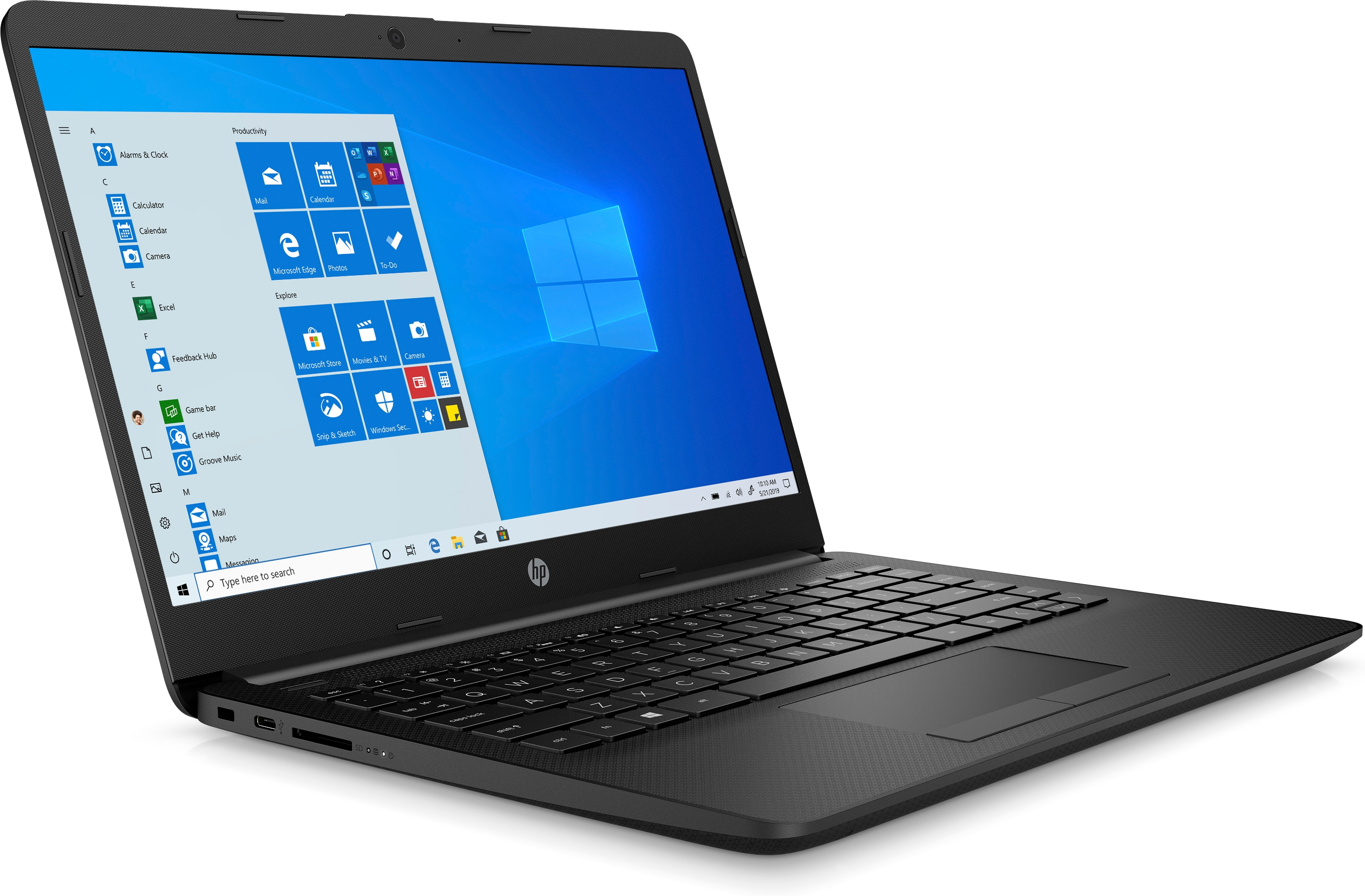 HP Notebook 14-dk1900ng, 3250U, 8GB RAM, 128GB SSD, Jet Black (1K1N0EA) Notebook, 14 Zoll, Full-HD, AMD Ryzen™ 3 3250U, 8 GB, 128 GB SSD