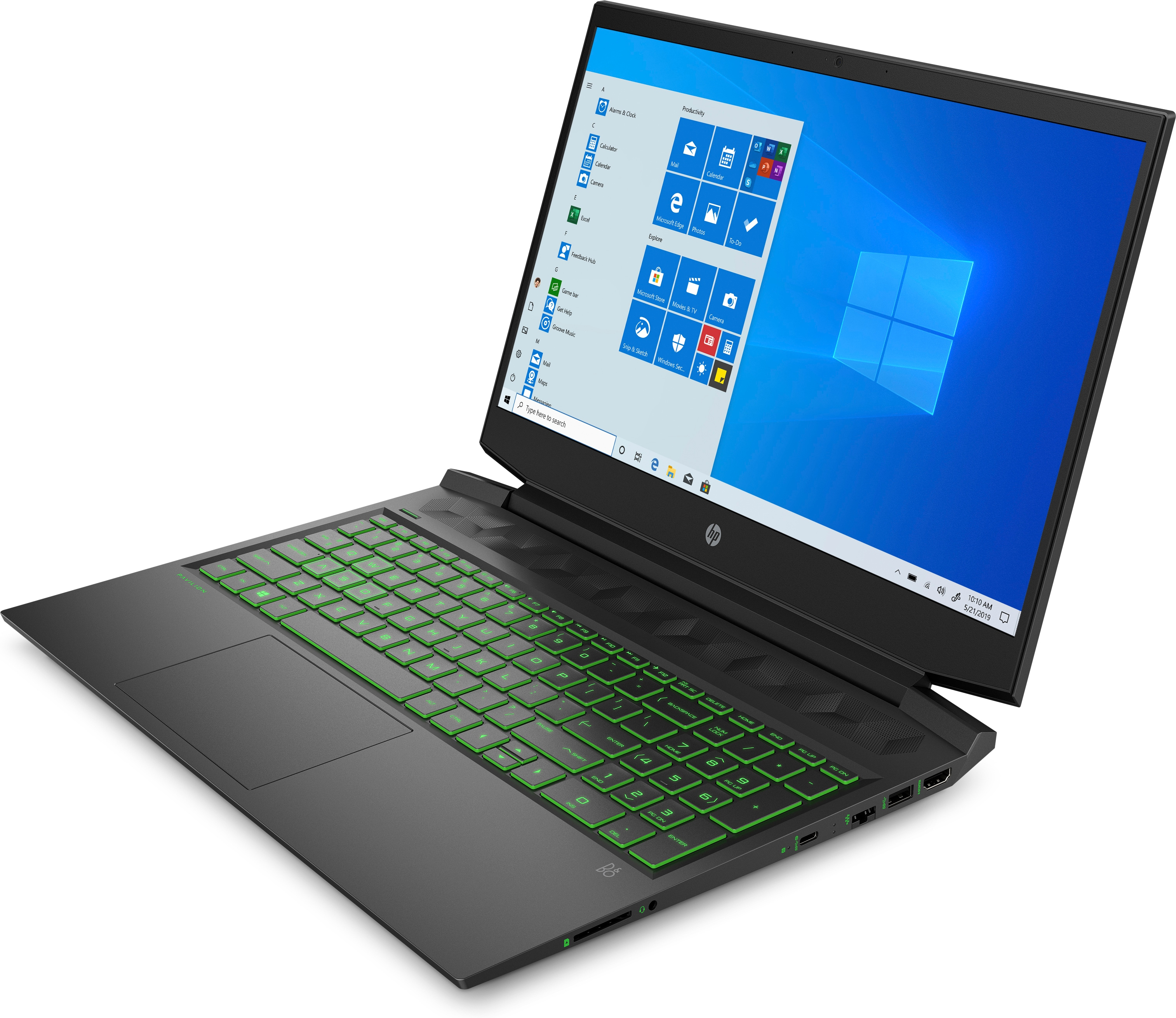 HP Pavilion 16-a0300ng - 16,1 Zoll - Intel® Core™ i7 i7-10750H - 8 GB - 512 GB - NVIDIA GeForce RTX™ 2060 Max-Q - Windows 10 Home (64 Bit)