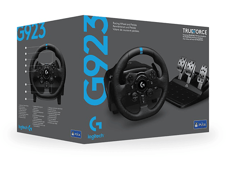 LOGITECH G G923 PS5, PS4 ve PC ile Uyumlu Yarış Direksiyonu ve Pedalları - Siyah_2