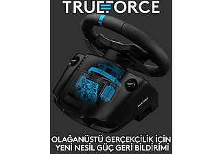 LOGITECH G G923 PS5, PS4 ve PC ile Uyumlu Yarış Direksiyonu ve Pedalları - Siyah_1