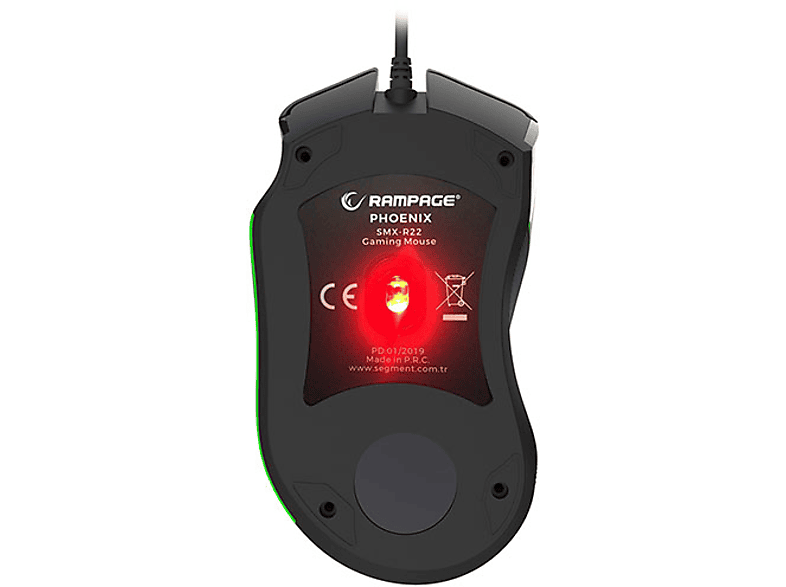 RAMPAGE SMX-R22 Phoenix 7 Tuşlu RGB 4800dpi Oyuncu Mouse Siyah_2