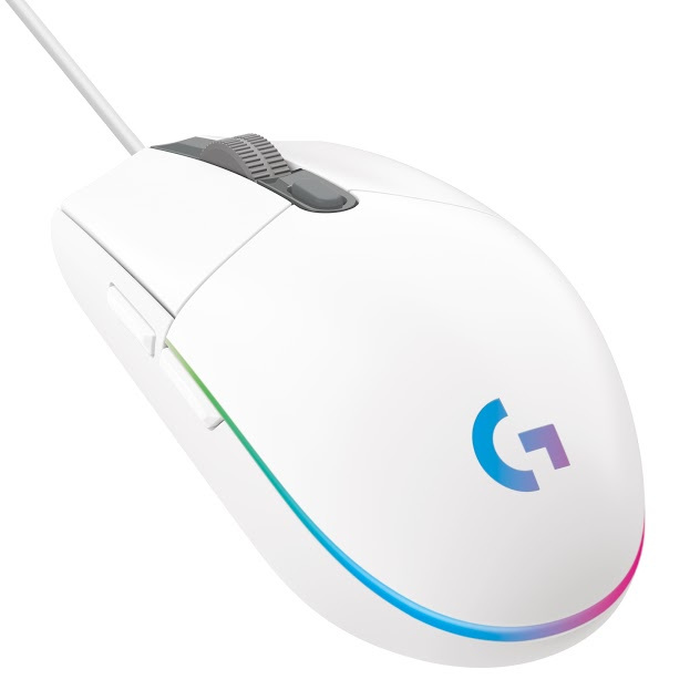 G G203 LIGHTSYNC RGB Aydınlatmalı 8000 DPI Kablolu Oyuncu Mouse - Beyaz