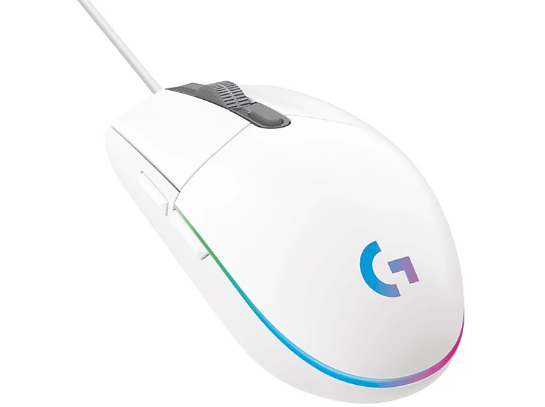 LOGITECH G G203 LIGHTSYNC RGB Aydınlatmalı 8000 DPI Kablolu Oyuncu Mouse - Beyaz_0