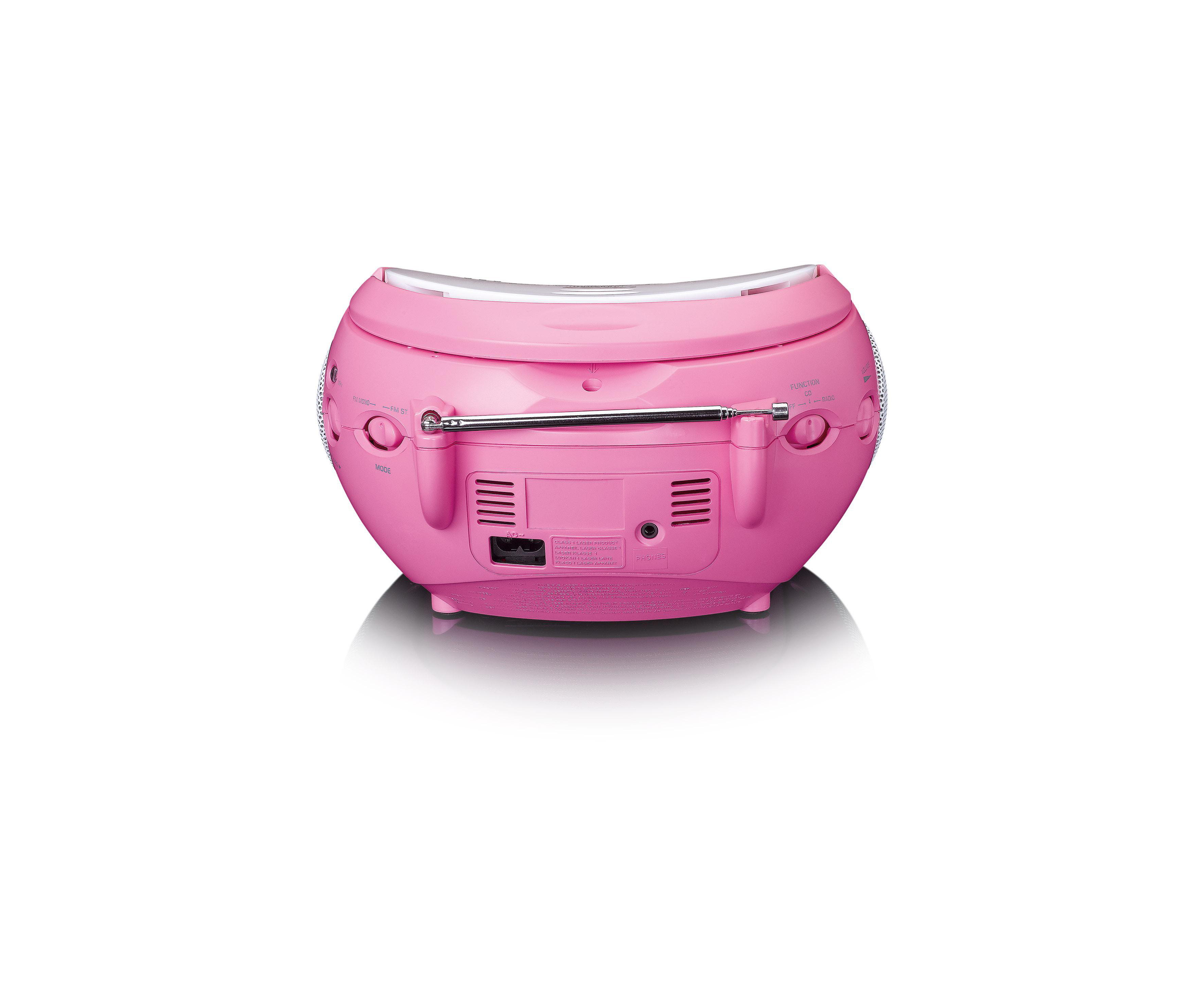 LENCO SCD-24 PK KIDS CD Player, Pink