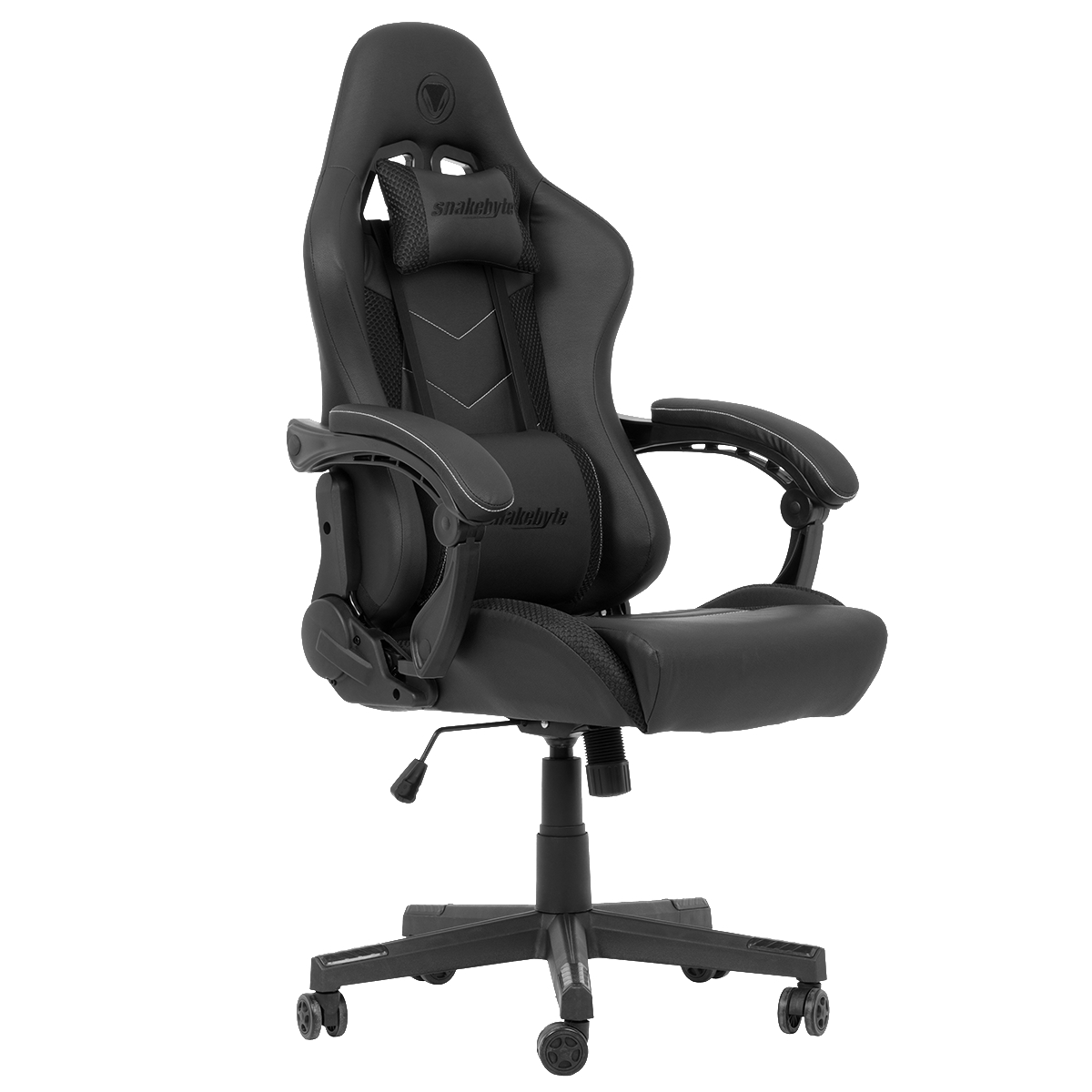SNAKEBYTE Gaming Seat EVO (Black) Gaming Stuhl, Schwarz
