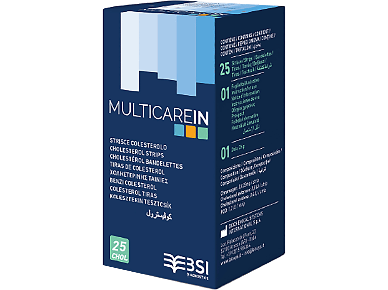 BIOCHEMICAL MULTICARE IN Koleszterin tesztcsík 25db