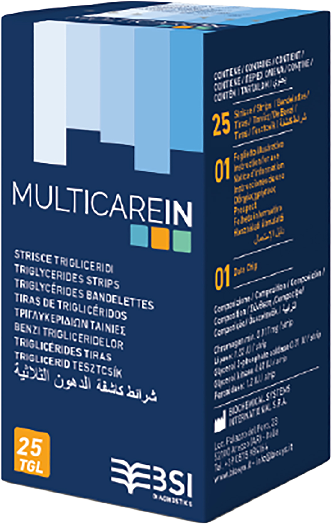 BIOCHEMICAL MULTICARE IN Triglicerid tesztcsík 25db