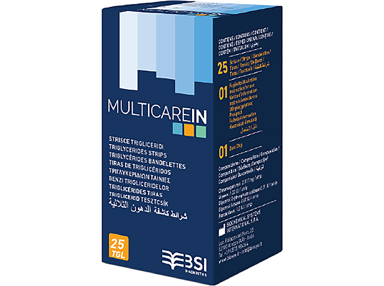 BIOCHEMICAL MULTICARE IN Triglicerid tesztcsík 25db