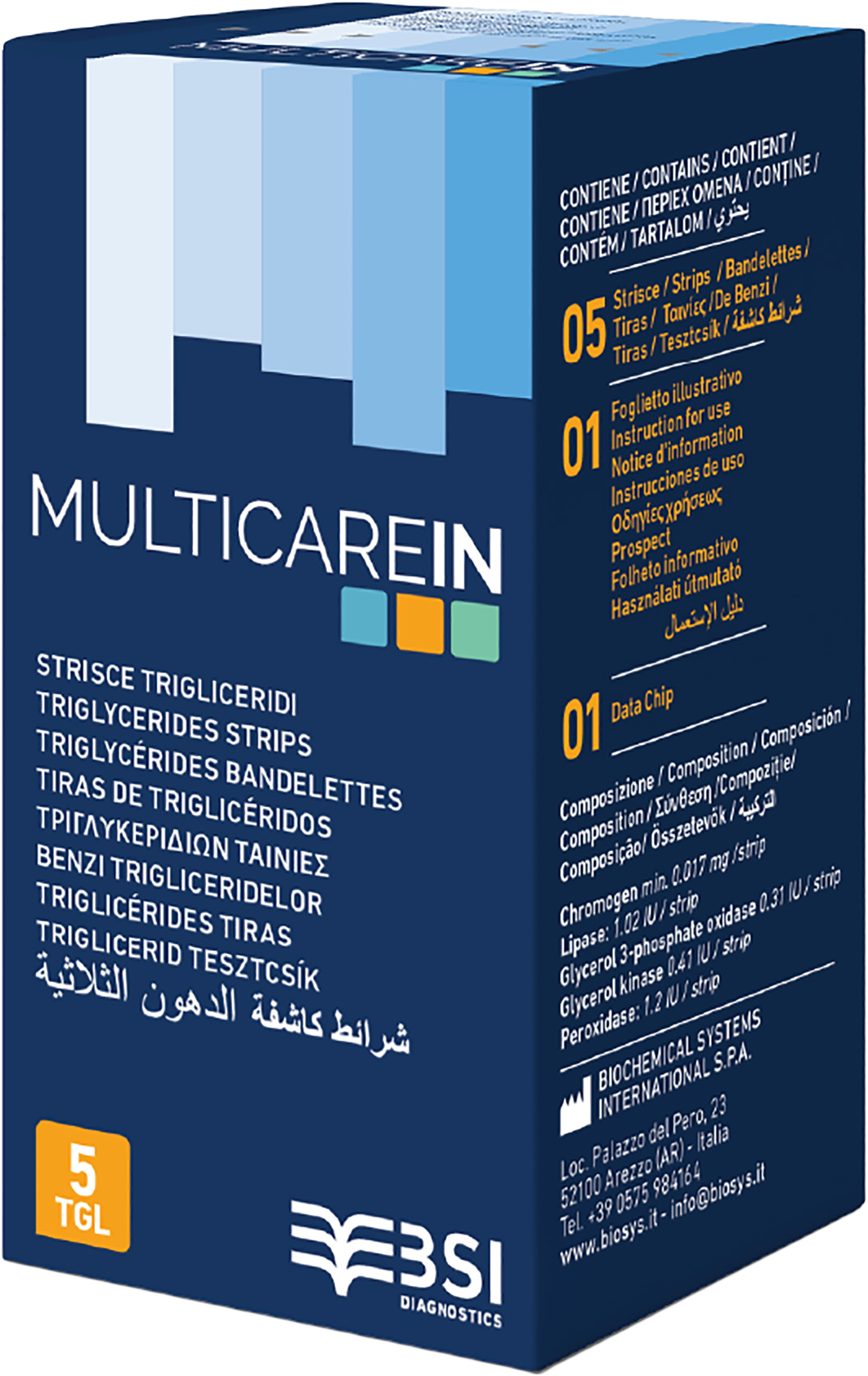 BIOCHEMICAL MULTICARE IN Triglicerid tesztcsík 5db