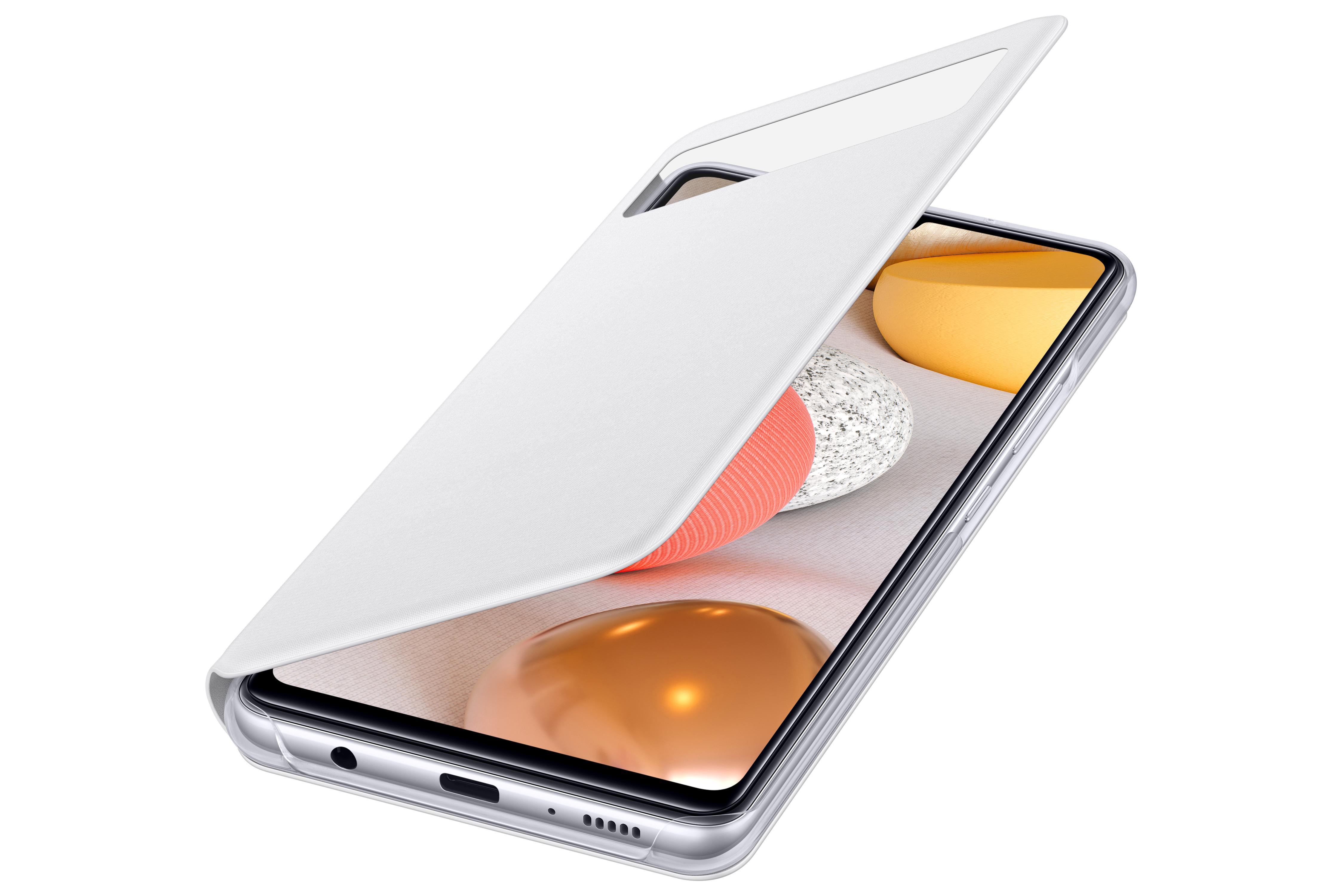 SAMSUNG View Wallet, Bookcover, Samsung, Galaxy A42, Weiß