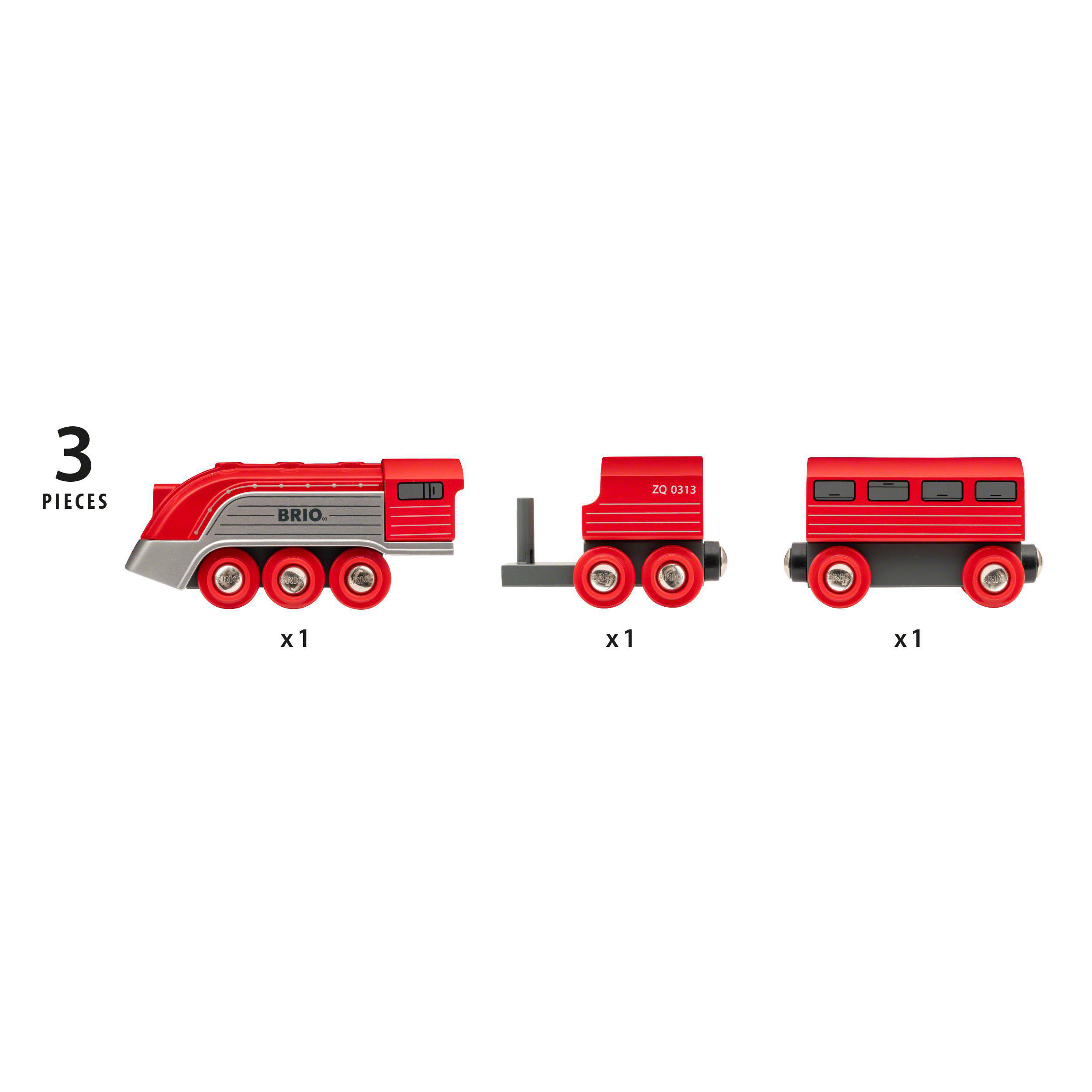BRIO Highspeed-Dampfzug Spielzeugzug Rot