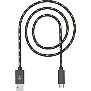 SNAKEBYTE CHARGE:CABLE SX - USB-C Kabel (Schwarz/Grün)