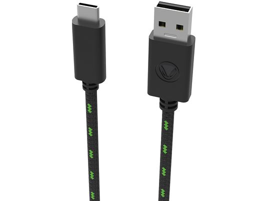 SNAKEBYTE CHARGE:CABLE SX -  Cavo USB-C (Nero/Verde)