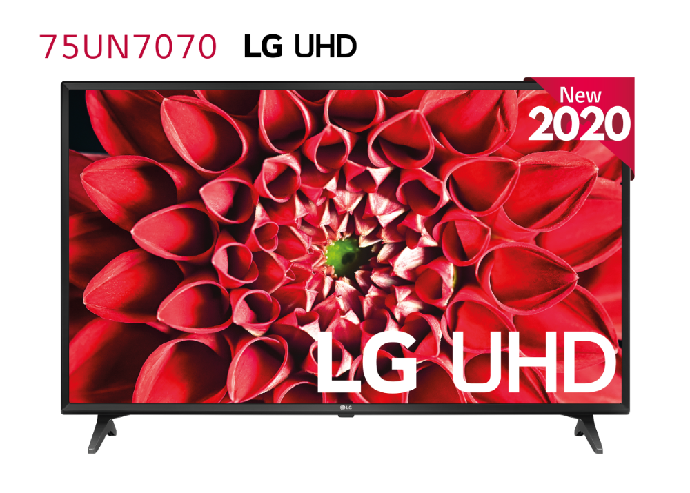 TV LED 75" - LG 75UN70706LD, UHD 4K IPS, Smart TV WebOS 5.0, Bluetooth, Quad Core Processor 4K