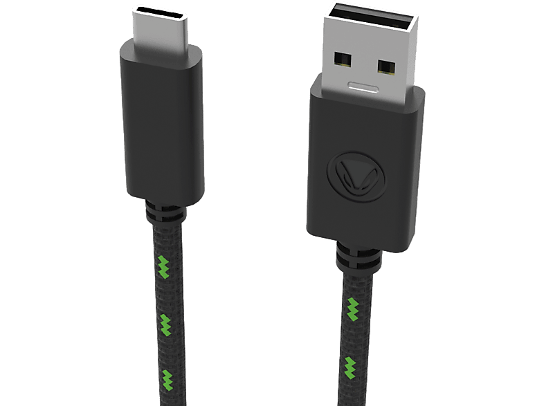 SNAKEBYTE CHARGE:CABLE SX PRO - USB-C Kabel (Schwarz/Grün)