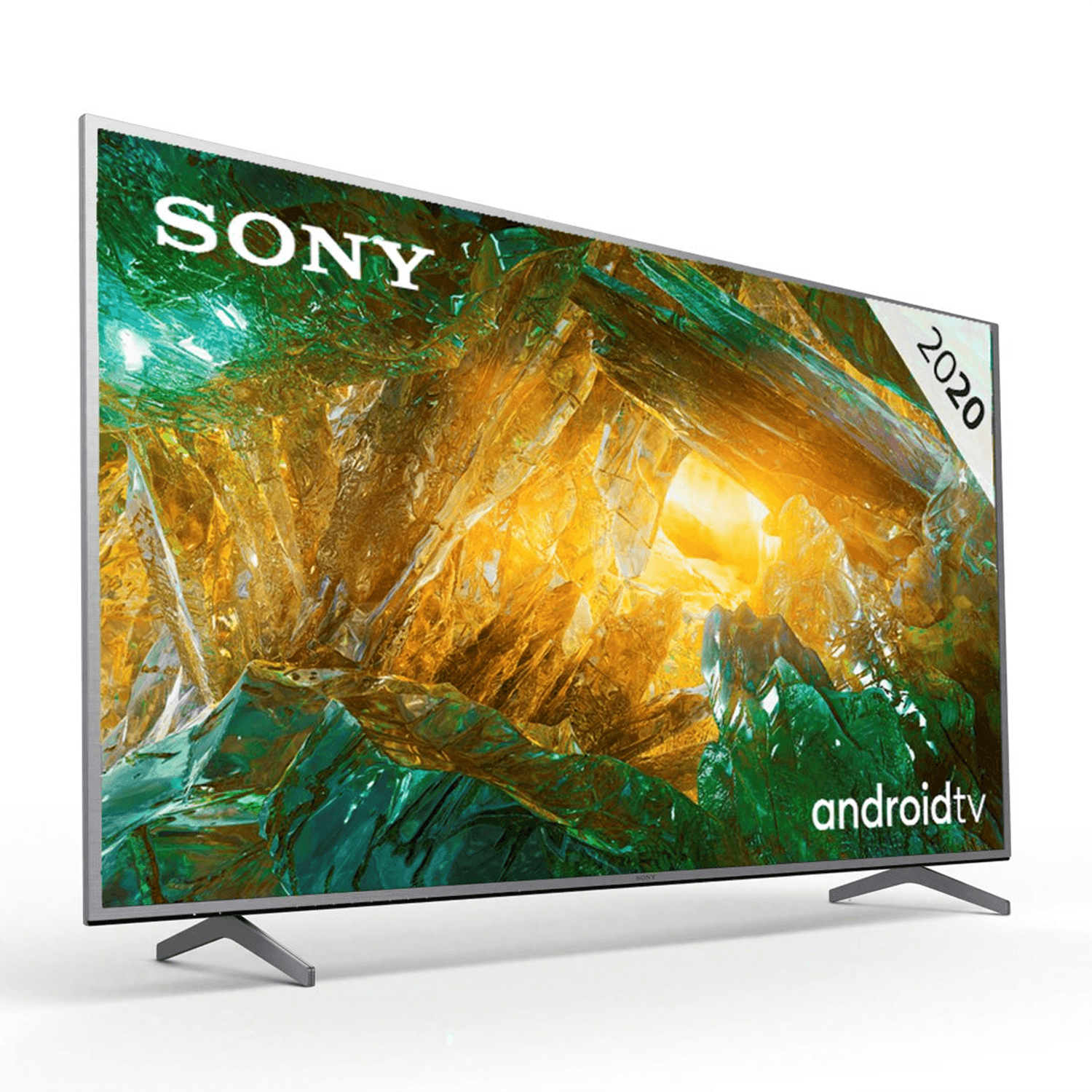 TV LED 65" - Sony KD65XH8077, UHD 4K, HDR, X1, SmartTV (AndroidTV), Asistente de Google, Triluminos, Plata