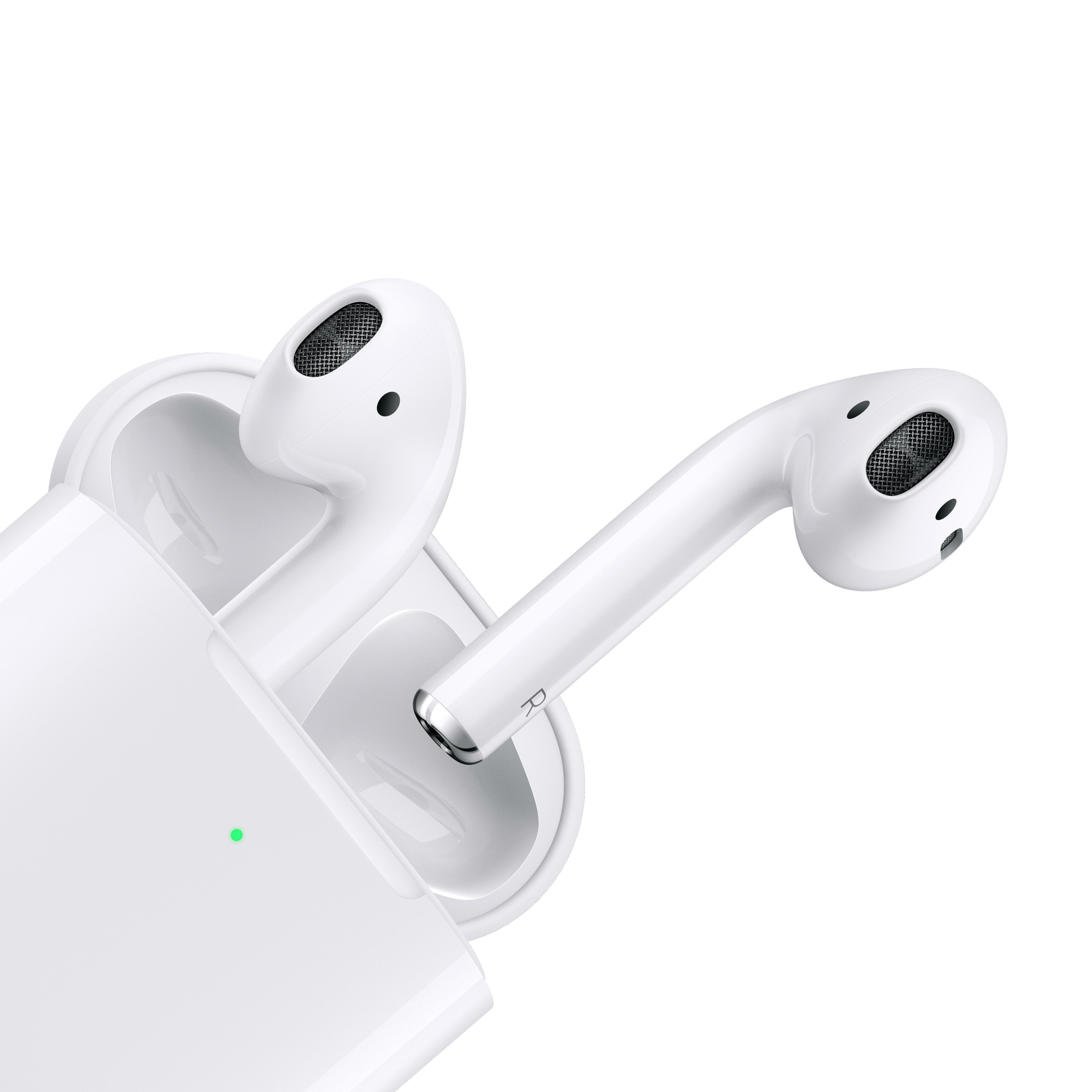 APPLE AirPods mit kabellosem Ladecase (2.Generation), In-ear Kopfhörer Bluetooth Weiß