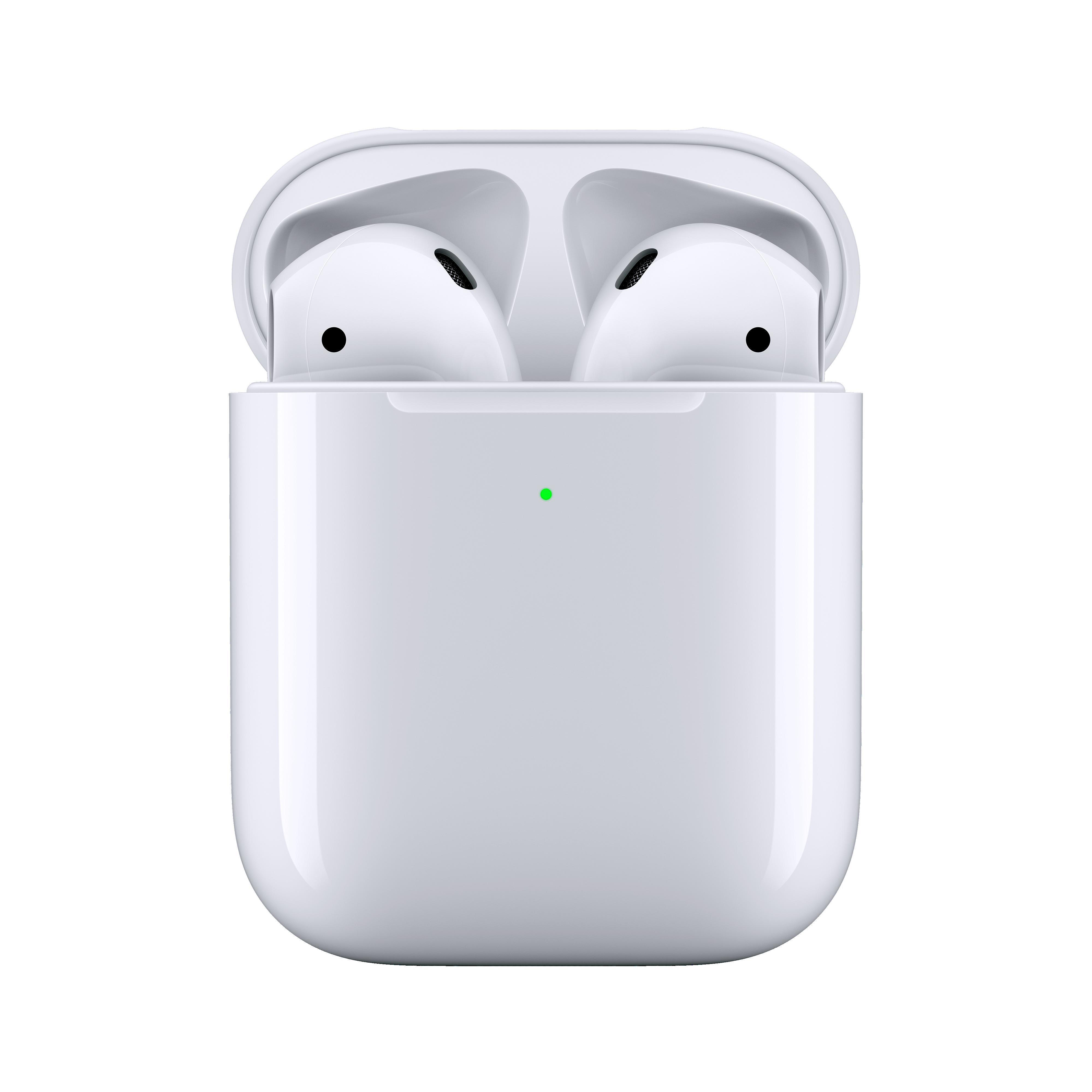 APPLE AirPods mit kabellosem Ladecase (2.Generation), In-ear Kopfhörer Bluetooth Weiß