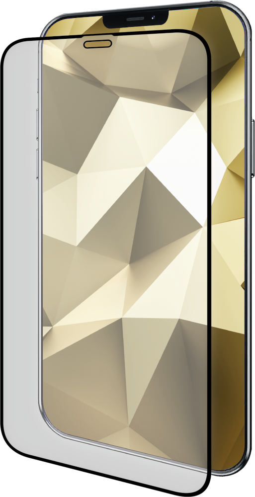 ISY Beschermglas tempered glass iPhone 12 Mini Zwart (ISY-5087-2.5D)