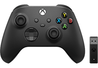 MICROSOFT XBox - Wireless Controller + Wireless Adapter (Schwarz)