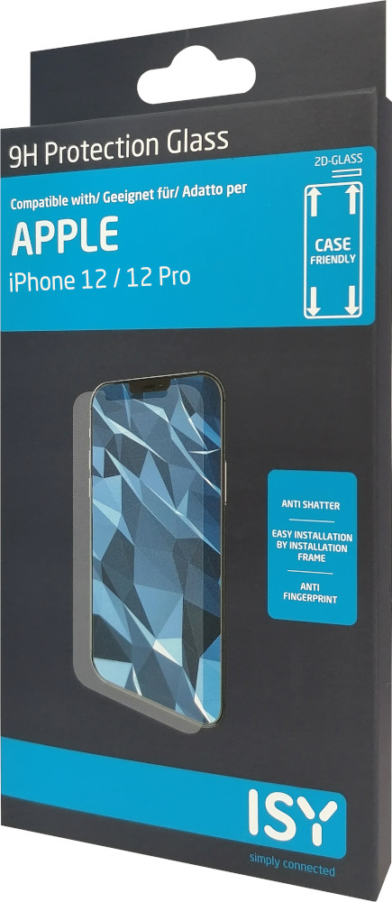 ISY Beschermglas tempered glas iPhone 12 / 12 Pro Transparant (IPG-5094-2D)