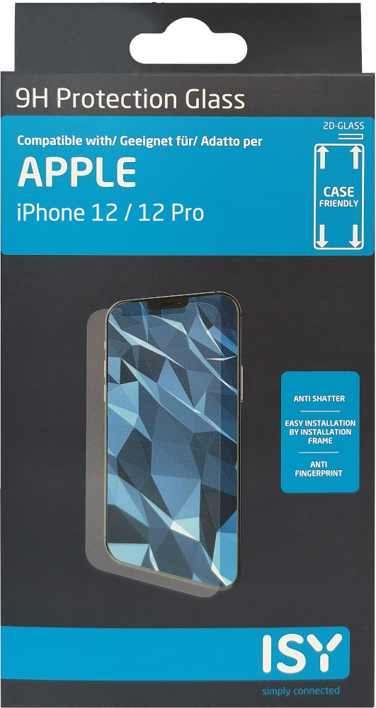 ISY Beschermglas tempered glas iPhone 12 / 12 Pro Transparant (IPG-5094-2D)