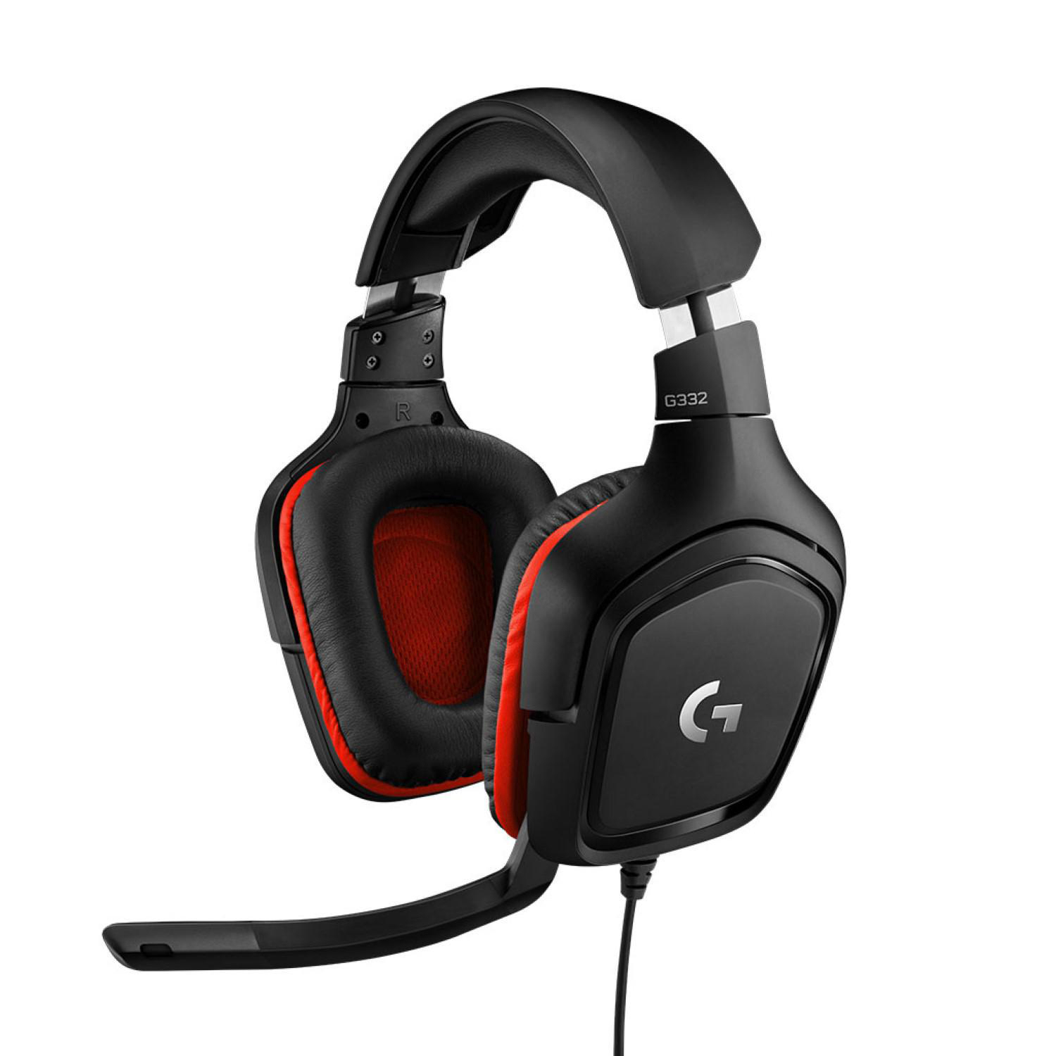 LOGITECH G332, Over-ear Gaming Headset Schwarz