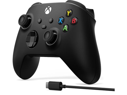 MICROSOFT Xbox - Wireless Controller + USB-C Kabel (Schwarz)