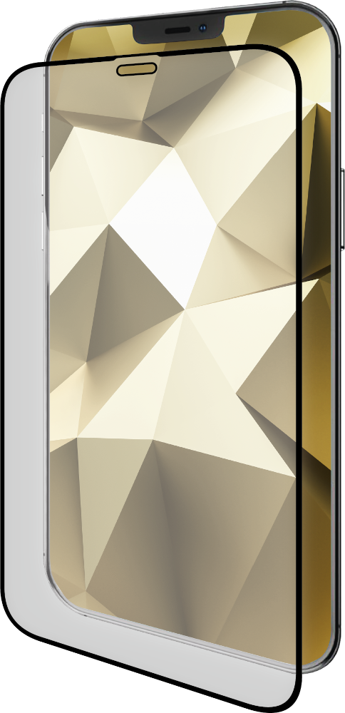 ISY Beschermglas tempered glass iPhone 12 / 12 Pro Zwart (IPG-5095-2.5D)