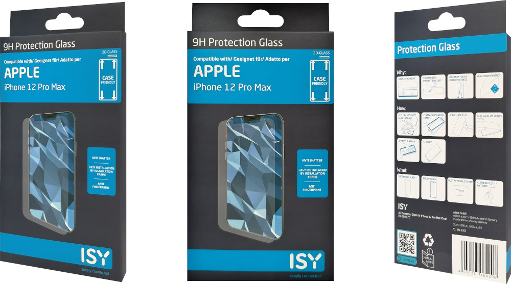 ISY Beschermglas tempered glass iPhone 12 Pro Max Transparant (IPG-5098-2D)