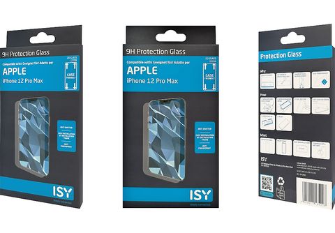 ISY Protection d'écran en verre trempé iPhone 15 Pro Noir (2V219874)
