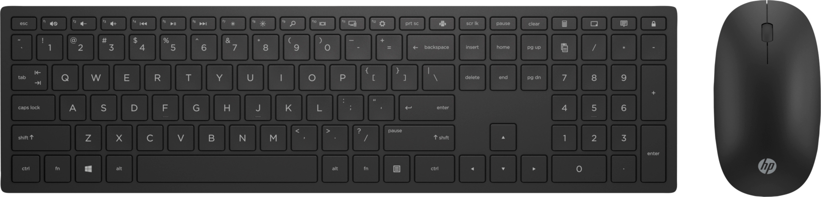HP Pavilion 800 vezeték nélküli billentyűzet + egér, fekete (4CE99AA)
