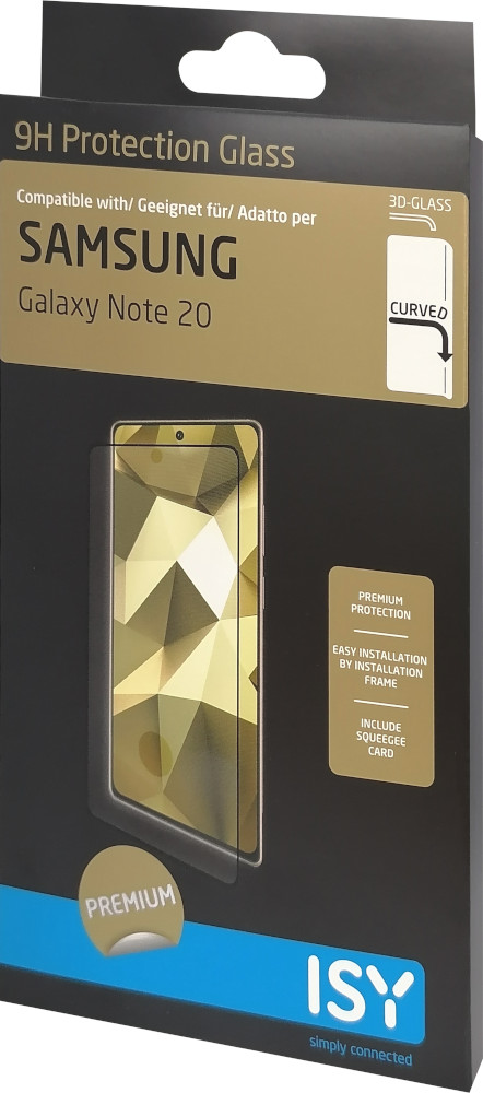 ISY Protection d'écran trempé Samsung Galaxy Note 20 Noir (IPG-5106-3D)