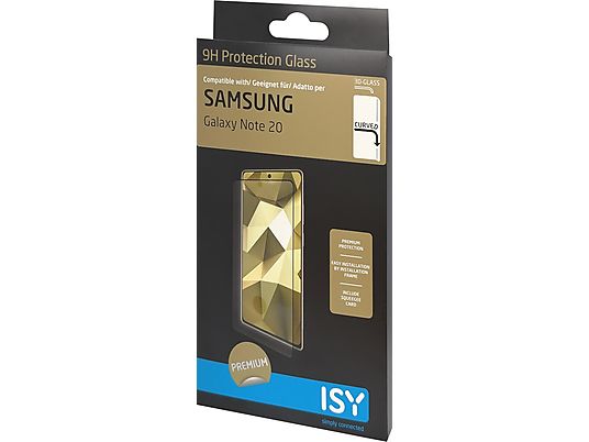 ISY Screenprotector Tempered glass Samsung Galaxy Note 20 Zwart (IPG-5106-3D)