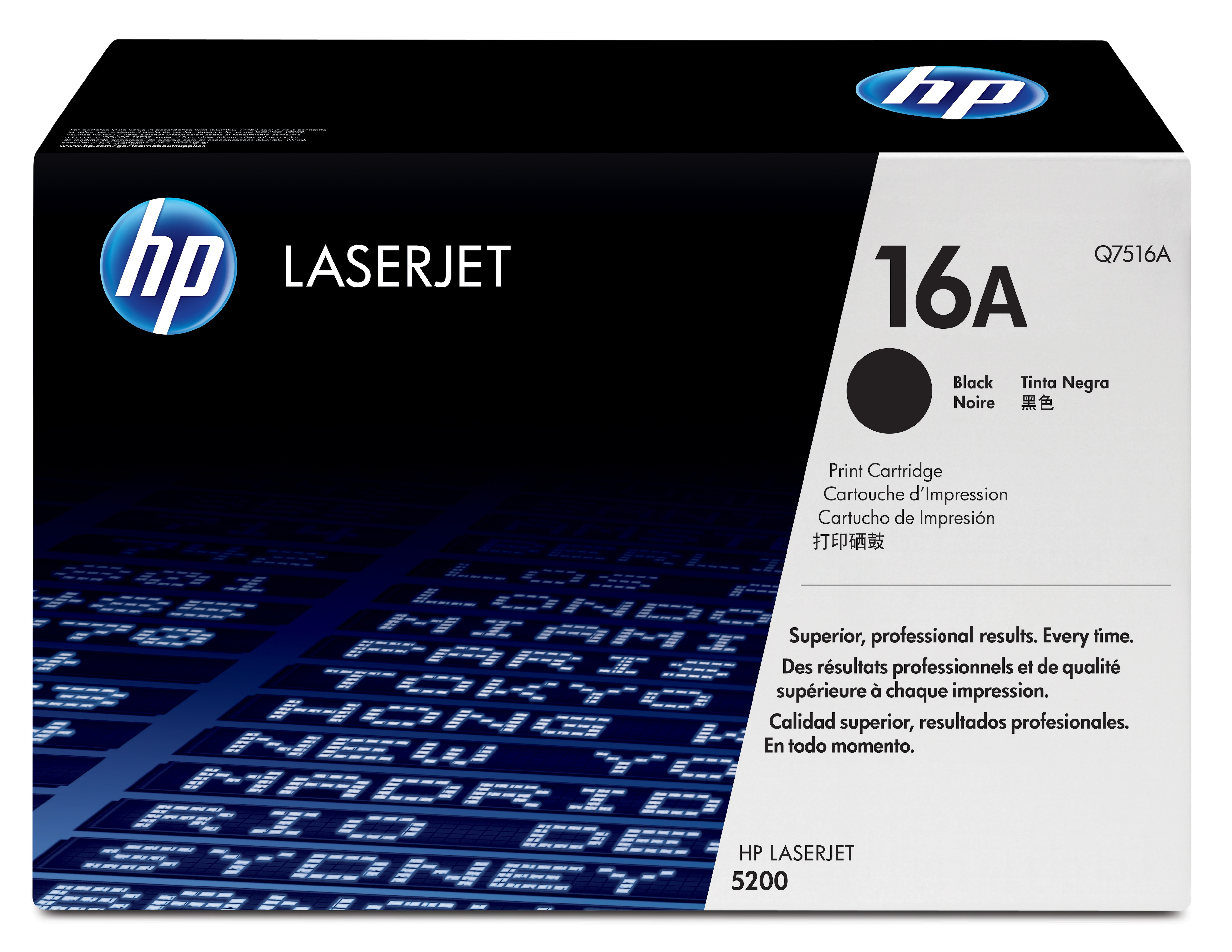 HP 16A - Negro - original - LaserJet - cartucho de tóner (Q7516A ) - para LaserJet 5200, 5200dtn,