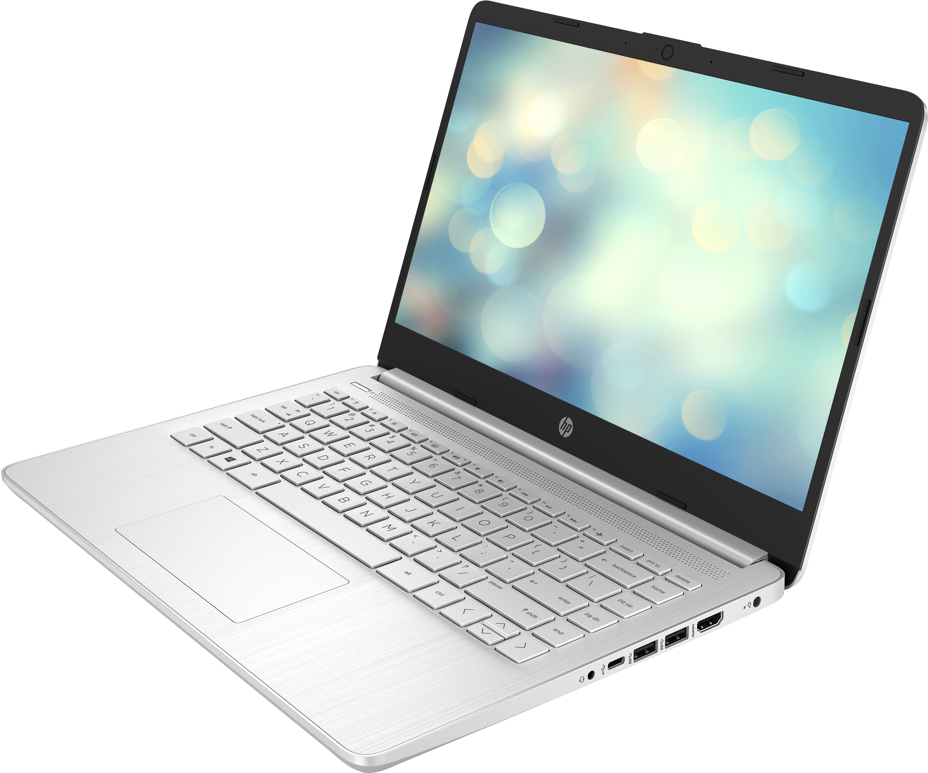 Portátil - HP Laptop 14s-dq1031ns, 14" Full-HD, Intel® Core™ i3-1005G1, 8 GB, 256 GB SSD, FreeDOS, Plata