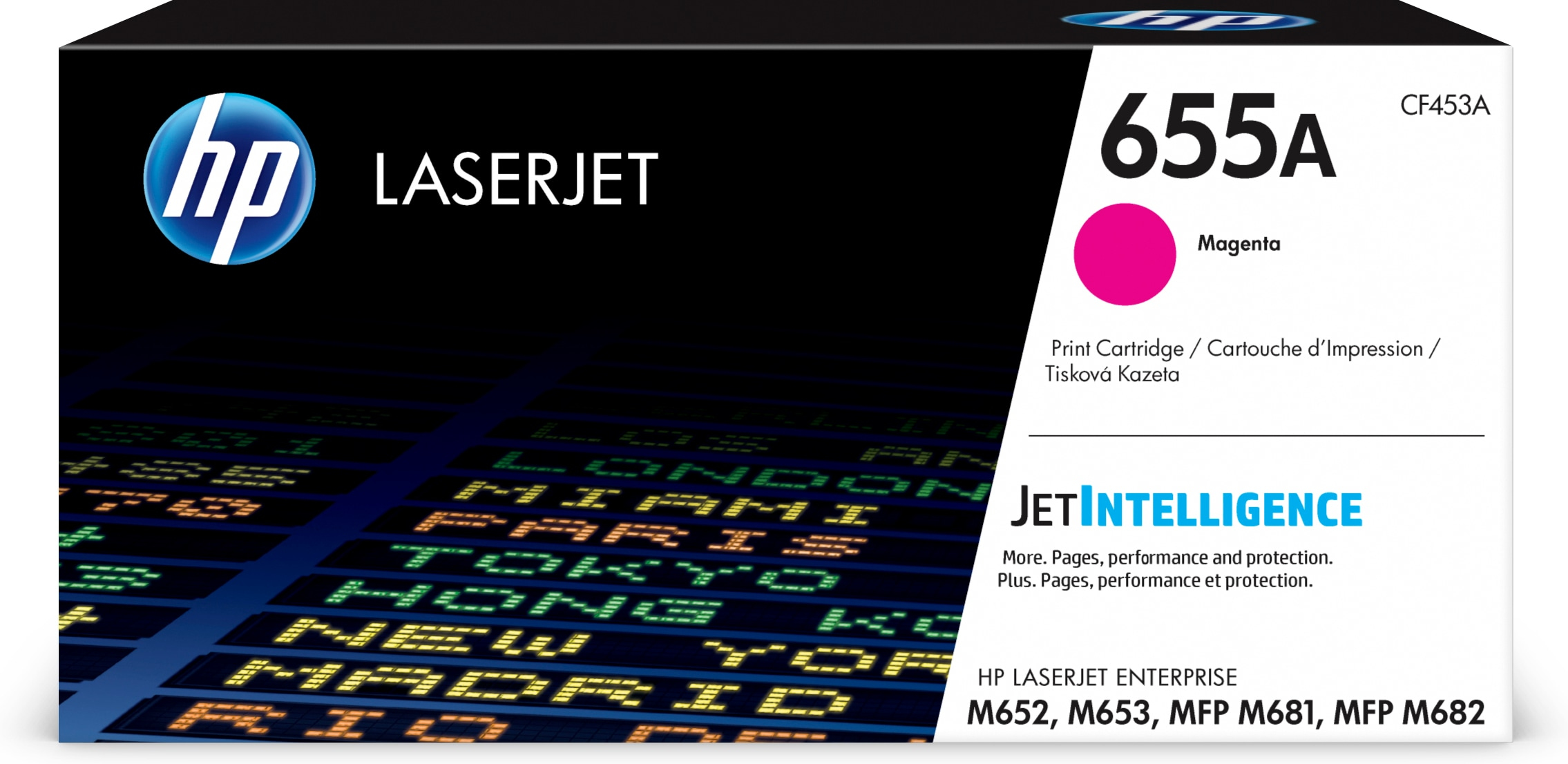 Cartucho de Tóner - HP Original LaserJet 655A, Magenta