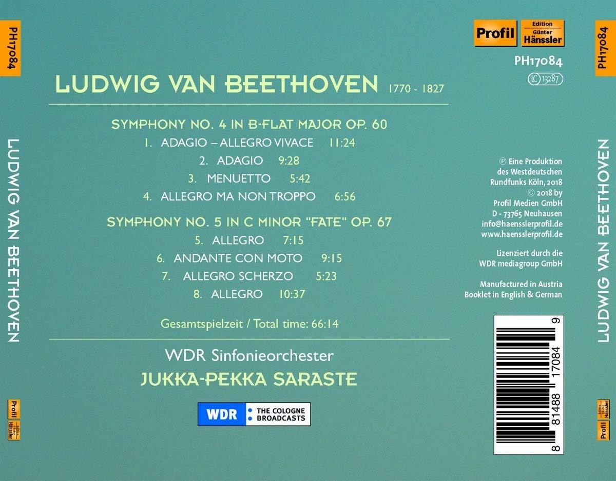 Beethoven CD cover: Text and tracklist on a green background, with a barcode.