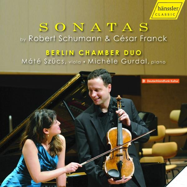 Albumhoes met twee musici, een violist en een pianist, die sonates spelen.