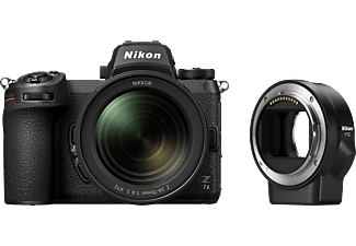 NIKON Z 7II Body + NIKKOR Z 24-70mm f/4 S + Adaptateur pour monture FTZ - Appareil photo à objectif interchangeable Noir