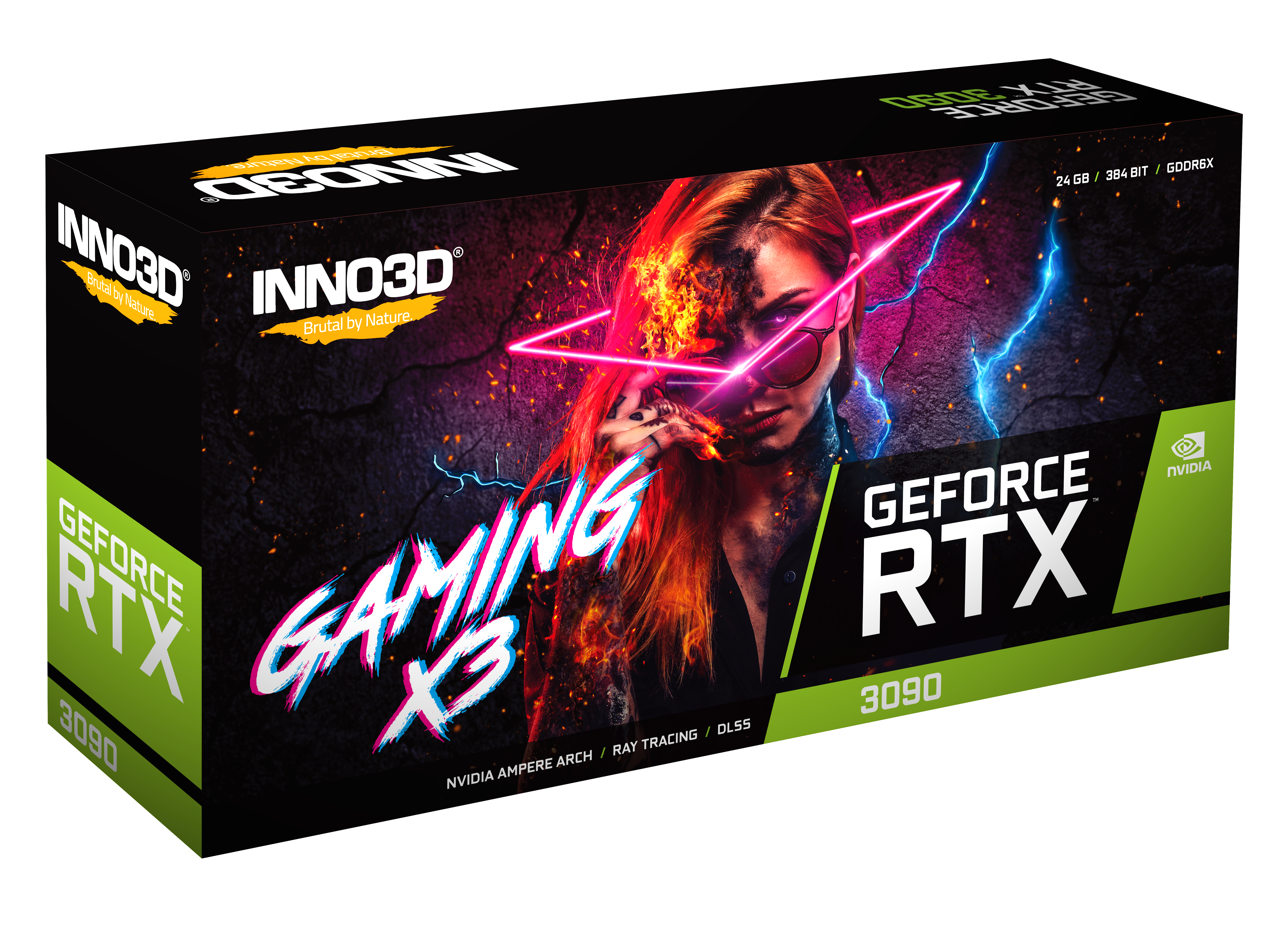 INNO3D GeForce RTX™ 3090 Gaming X3 24GB (N30903-246X-1880VA37N) (NVIDIA, Grafikkarte)