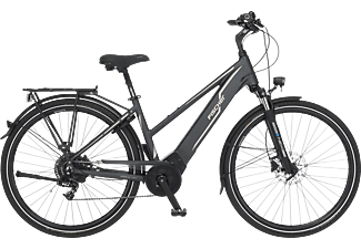 FISCHER Viator 5.0I Lady Trekkingrad (Laufradgröße: 28 Zoll, Rahmenhöhe: 49 cm, Damen-Rad, 418 Wh, Schiefergrau matt)