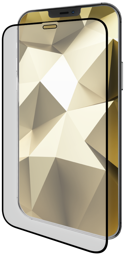 ISY Protection d'écran en verre trempé iPhone 12 Pro Max Noir (IPG-5099-2.5D)