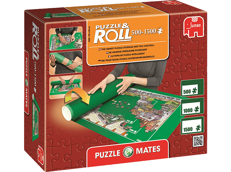 JUMBO Puzzle Mates - Puzzle & Roll (up to 1500 piece puzzles) Puzzlezubehör, Mehrfarbig | Puzzles