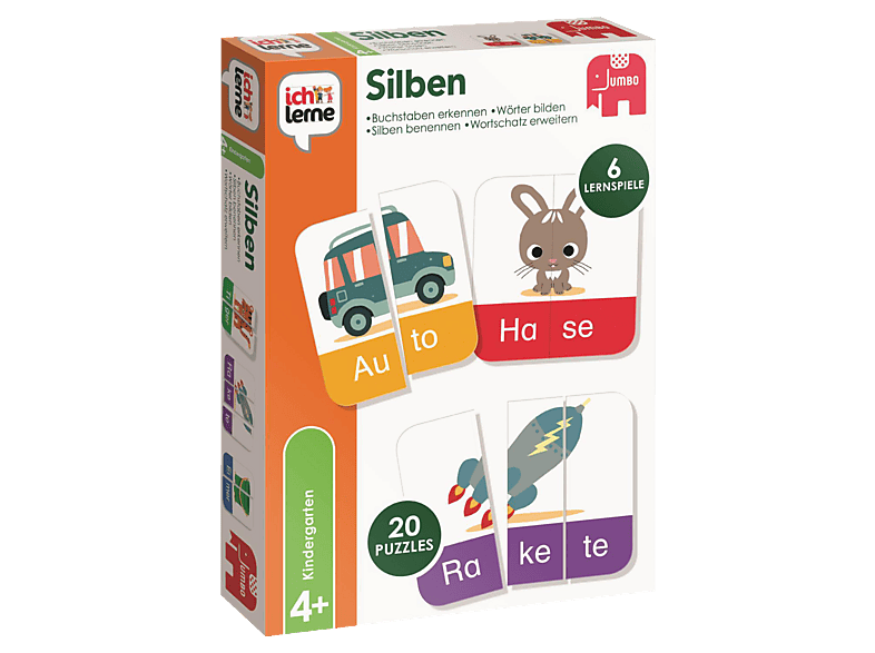 Jumbo 19566 Imparo Le Lettere Gioco Educativo Per Bambini – 6 Giochi In 1
