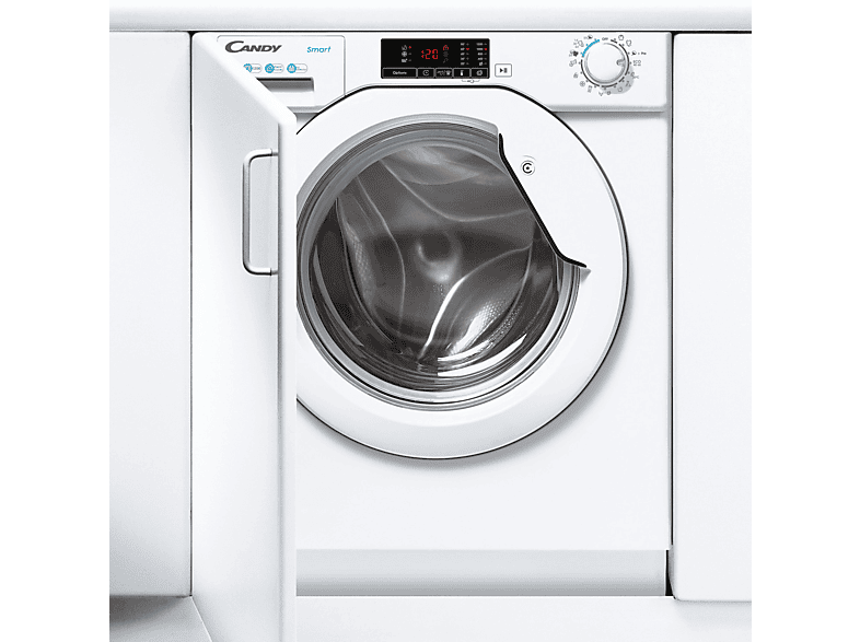 Lavadora integrable  Beko WITV 8612 XW0R, 8 kg, 1200 rpm, SteamTherapy™,  AntiCrease®, Blanco