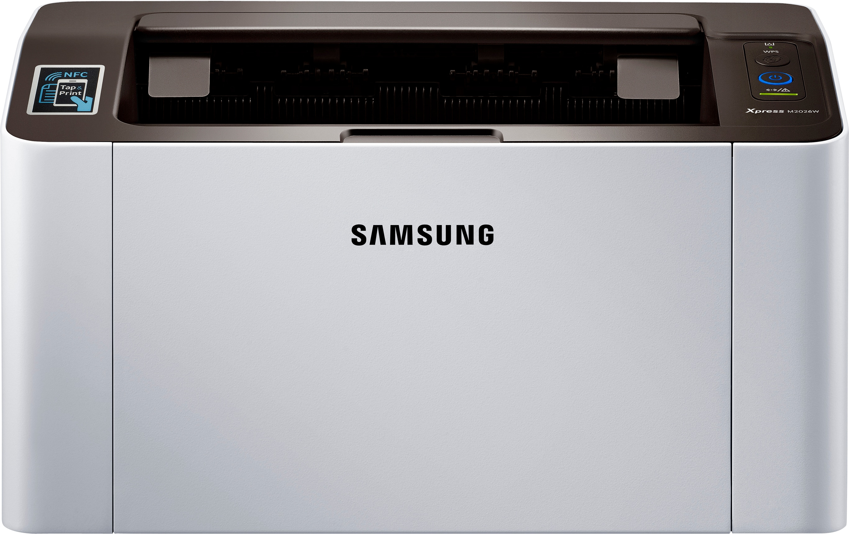 Impresora láser - Samsung SL-M2026W, Monocromo, 20ppm, WiFi, USB, Plata